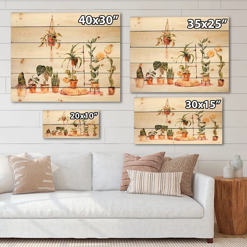 Designart - Indoor House Plants Urban Jungle II