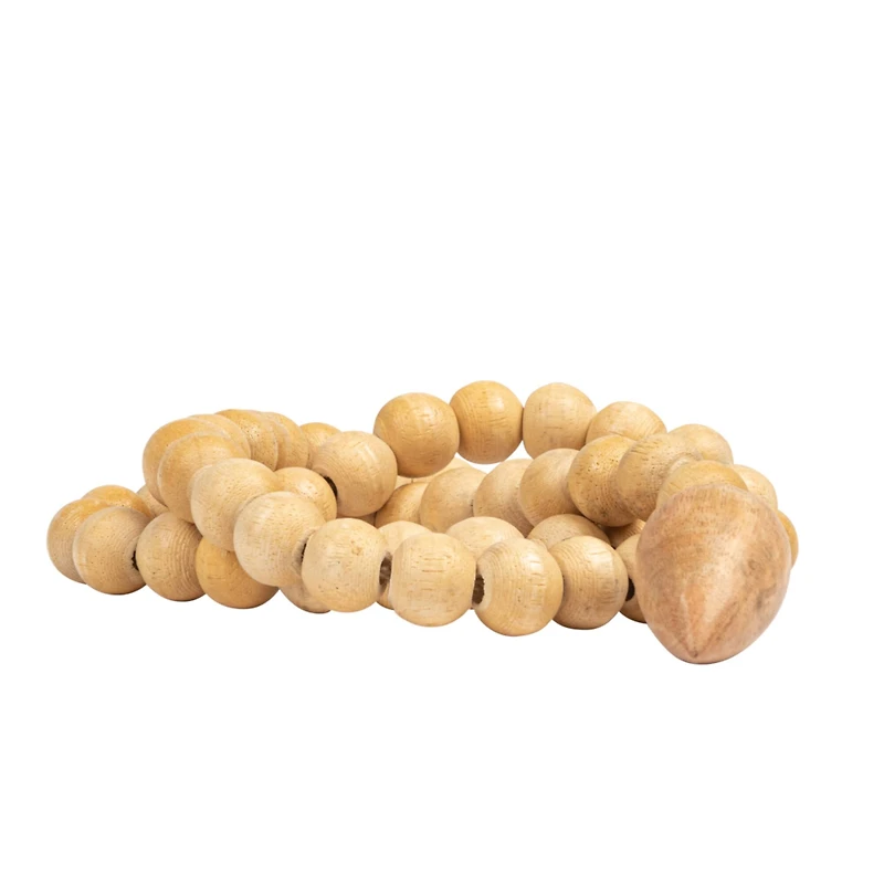 Hello Honey® Wood Bead Strand with Decorative Wood Bead Drop