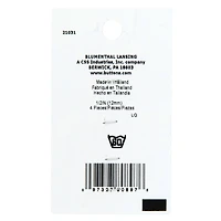 LaMode 1/2" Matte Black Shank Buttons, 4ct.