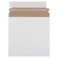 JAM Paper 6" x 6" White Flat Photo Mailer Peel & Seal Closure Envelopes, 6ct.