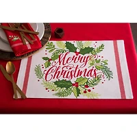 DII® Merry Christmas Print Placemats, 6ct.