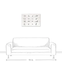 Distressed Home Sign 20" x 30" Canvas Wall Art