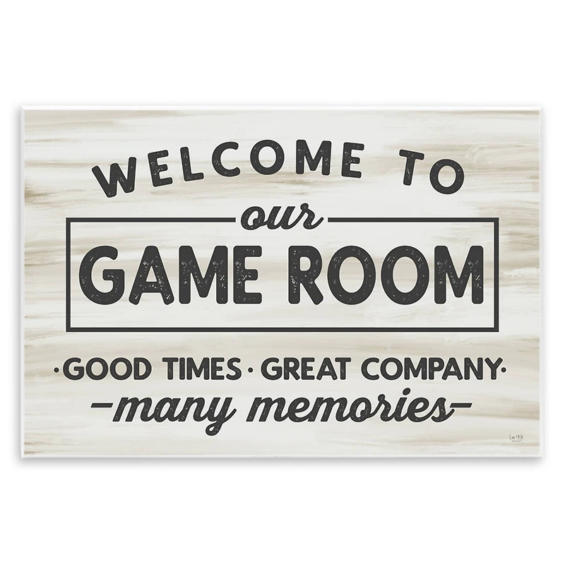 Stupell Industries Welcome To Game Room Wall Plaque Art