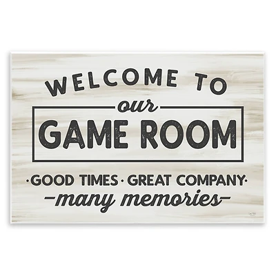 Stupell Industries Welcome To Game Room Wall Plaque Art