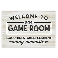 Stupell Industries Welcome To Game Room Wall Plaque Art