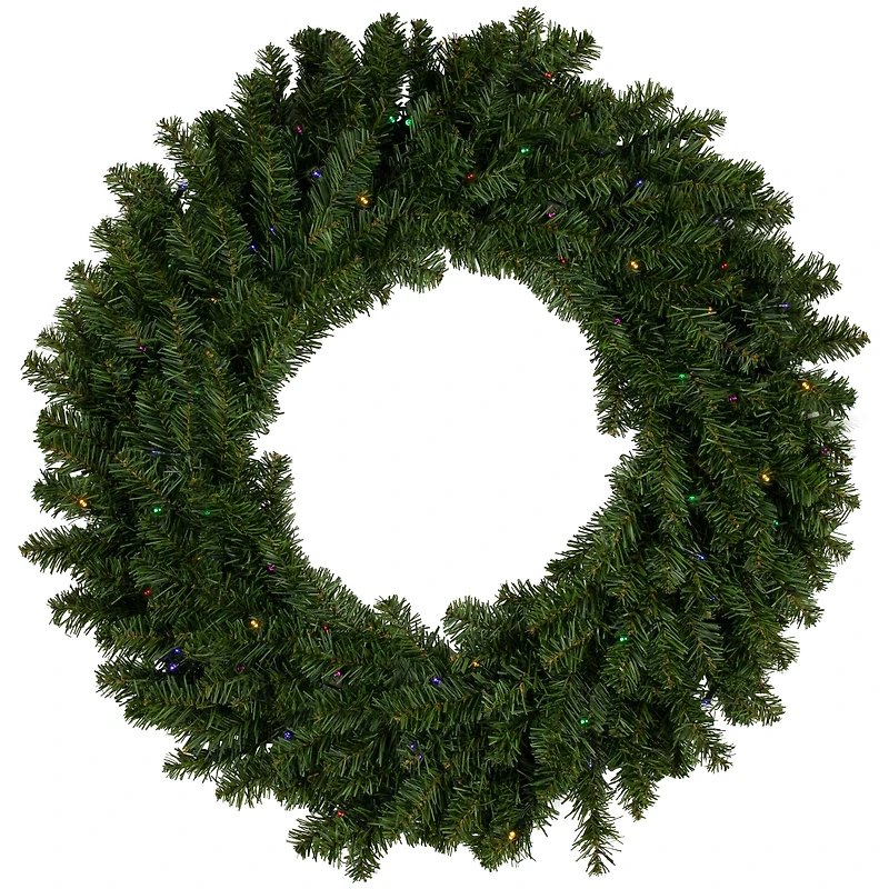 30" LED Canadian Pine Artificial Christmas Wreath