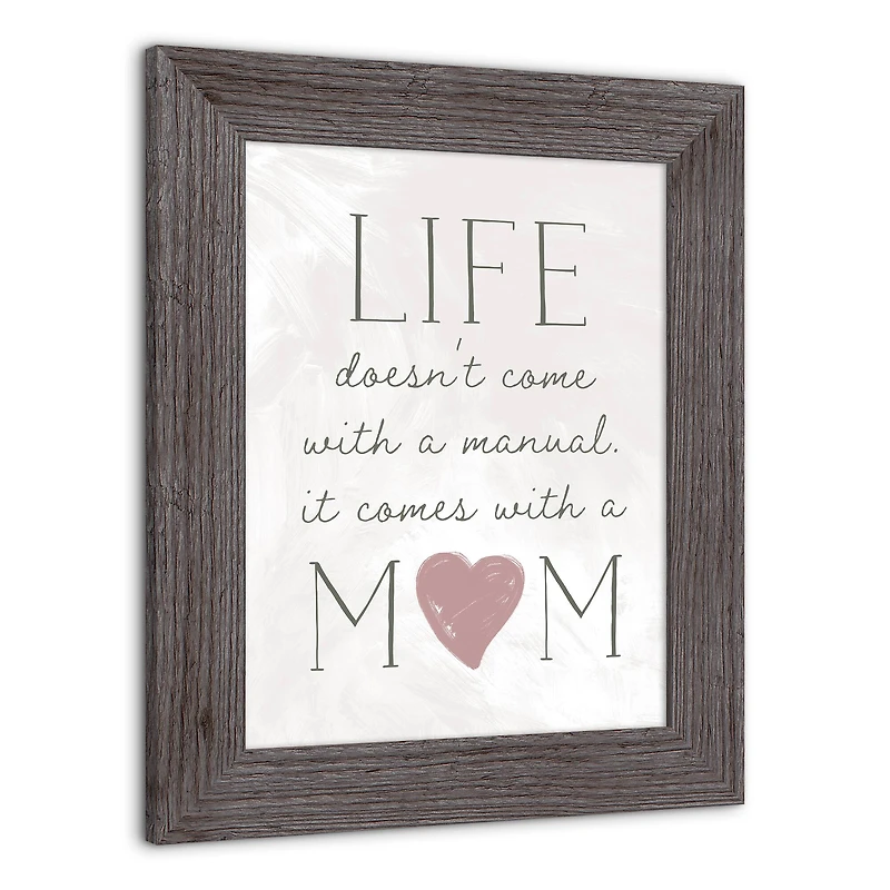 Life Comes with a Mom Western Framed Print