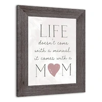 Life Comes with a Mom Western Framed Print