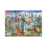 North America Landmarks 1,500 Piece Jigsaw Puzzle