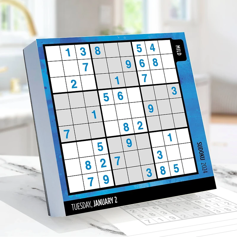 TF Publishing 2024 Sudoku Puzzles Daily Desktop Calendar