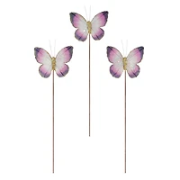 Purple & Lavender Glitter Butterflies, 3ct. by Ashland®