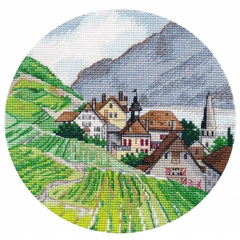 Oven Miniature Alps Cross Stitch Kit