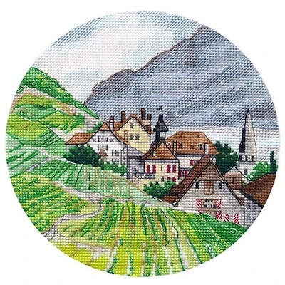 Oven Miniature Alps Cross Stitch Kit