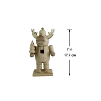 7" Reindeer with Tree DIY Pinewood Nutcracker by Make Market®