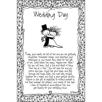 Wedding Day Children of the Inner Light Marci Plaque with Easel & Hanger