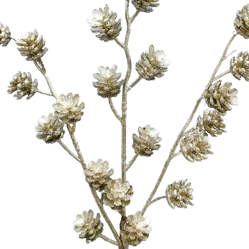 12.5" Glitter Champagne Pinecone Pick by Ashland®