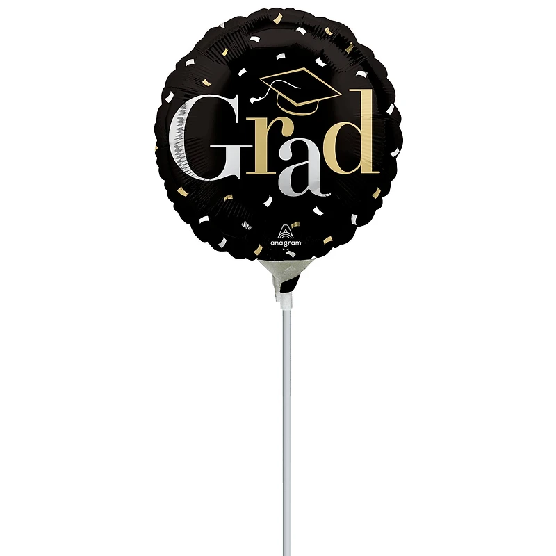 9" Class Dismissed Foil Stick Balloon