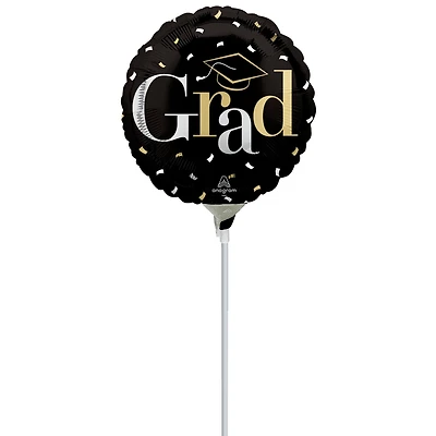 9" Class Dismissed Foil Stick Balloon