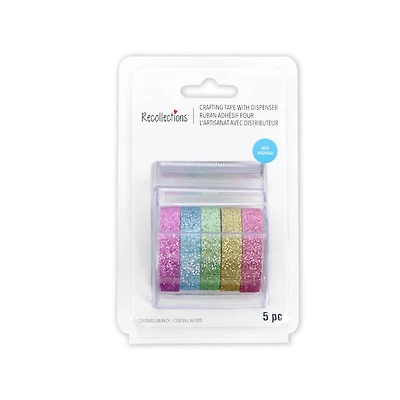 Pastel Glitter Crafting Tape & Dispenser Set by Recollections™