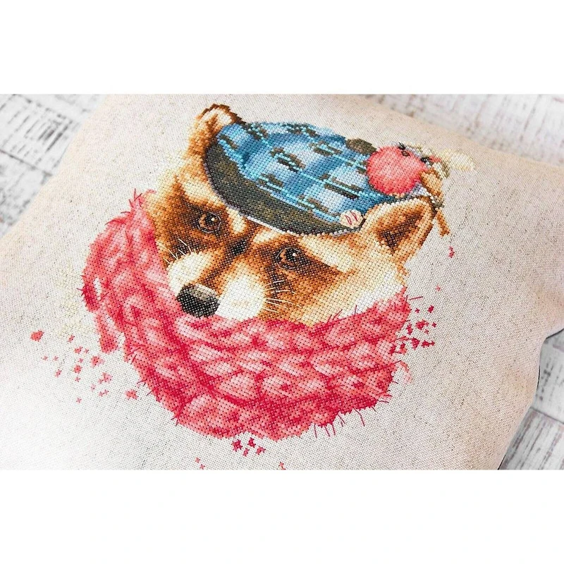 Luca-s Pillow Counted Cross-Stitch Kit