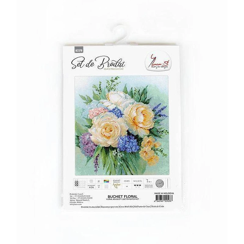 Luca-s Floral Bouquet Counted Cross Stitch Kit