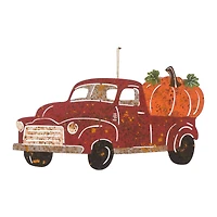 Glitzhome® Metal Rusty Truck Décor Sign