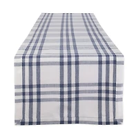 DII® 108" French Blue Farm To Table Check Table Runner