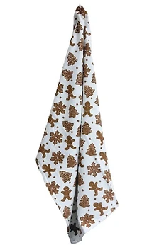 Gingerbread Cotton Terry Kitchen Towel by Makery™
