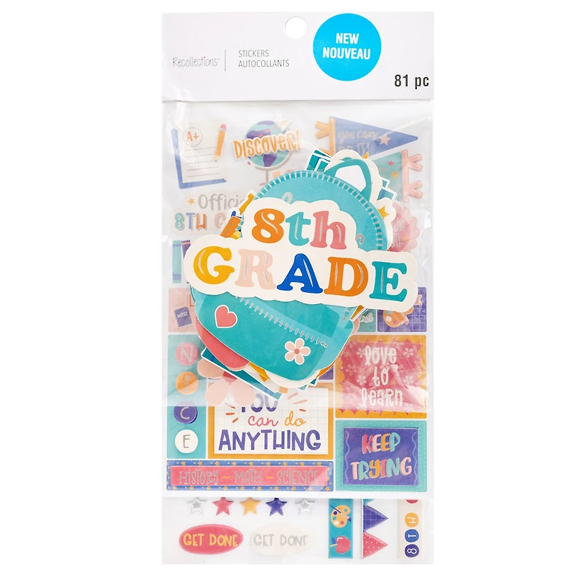 8th Grade Stickers by Recollections™