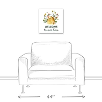 Designs Direct Welcome To Our Hive Canvas Wall Art