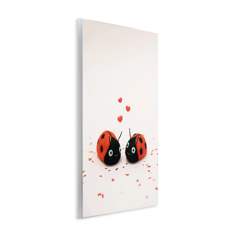 Stupell Industries Ladybugs Valentine's Hearts Wall Plaque Art