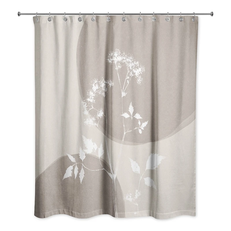 Neutral Boho Botanical 71" x 74" Shower Curtain