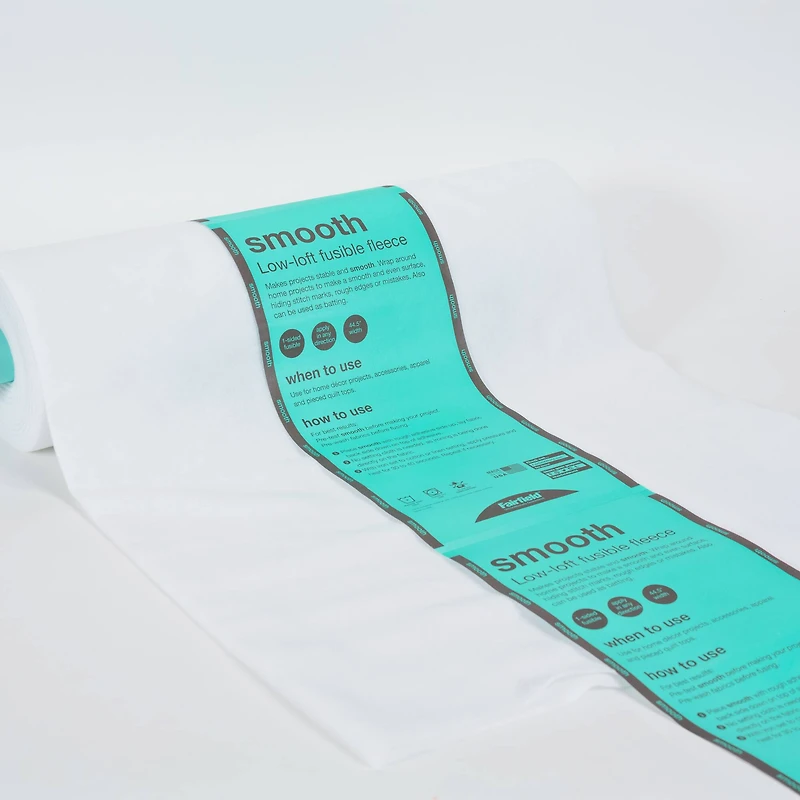 Smooth Low-Loft Fusible Fleece Roll, 44.5" x 6yd.