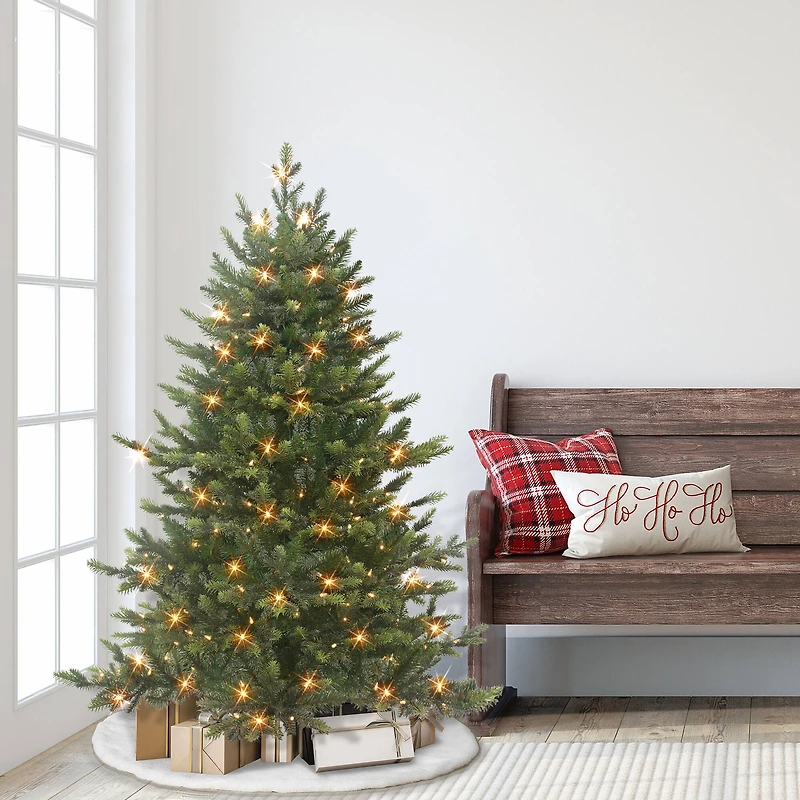 4.5ft. Pre-Lit Royal Majestic Douglas Fir Artificial Christmas Tree, Clear Lights