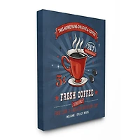 Stupell Industries Fresh Coffee Comic Book Canvas Wall Art