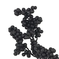 31" Glittered Black Berry Stem by Ashland®