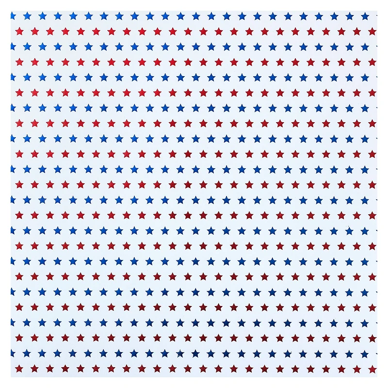 24 Pack: Red & Blue Star Cardstock Paper by Recollections™, 12" x 12"