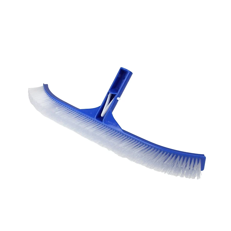 17.5" Blue Swimming Pool Cleaning Curved Brush with Back Support