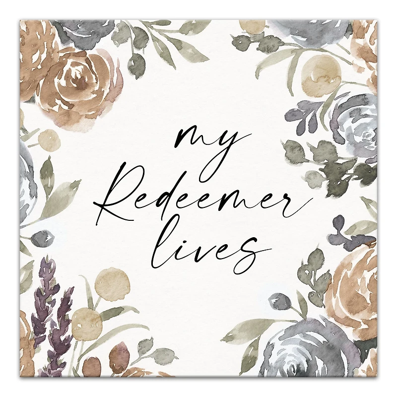 My Redeemer Lives Canvas Wall Art