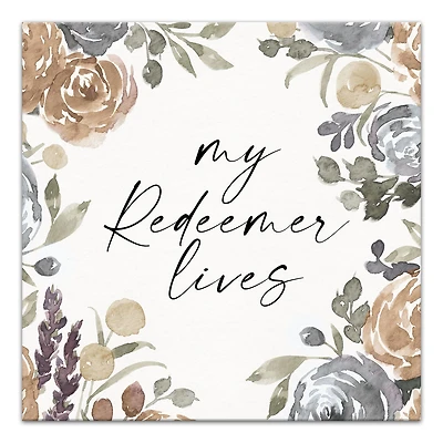 My Redeemer Lives Canvas Wall Art