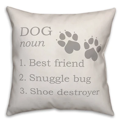 Dog Definition Throw Pillow