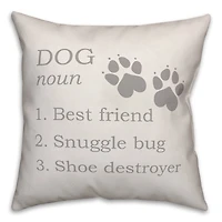 Dog Definition Throw Pillow