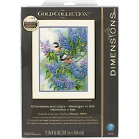 Dimensions® Chickadees & Lilacs Counted Cross Stitch Kit