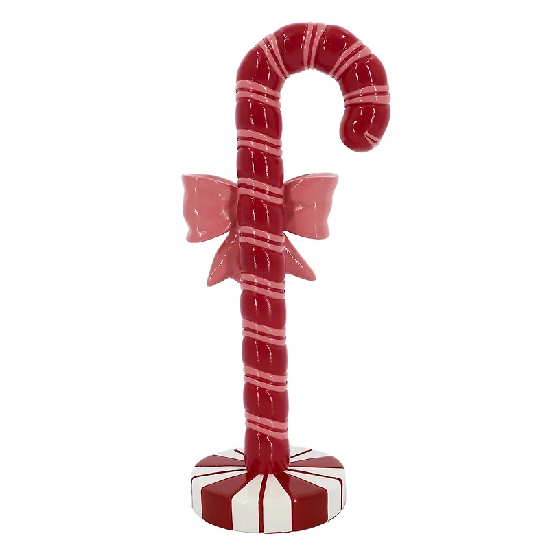 8" Candy Cane with Pink Bow Tabletop Décor by Ashland®