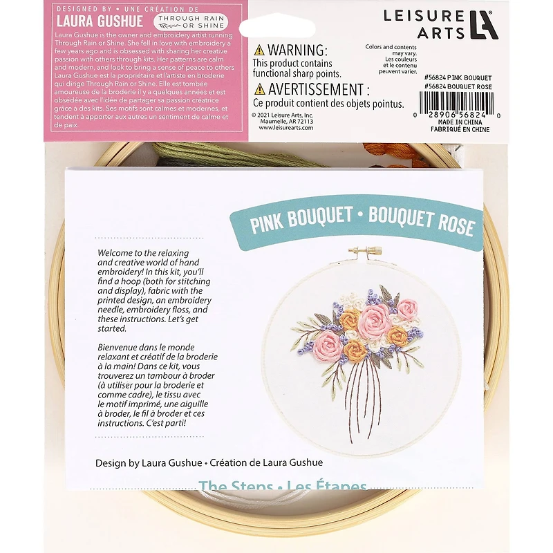 Leisure Arts® 6" Bouquet Embroidery Kit