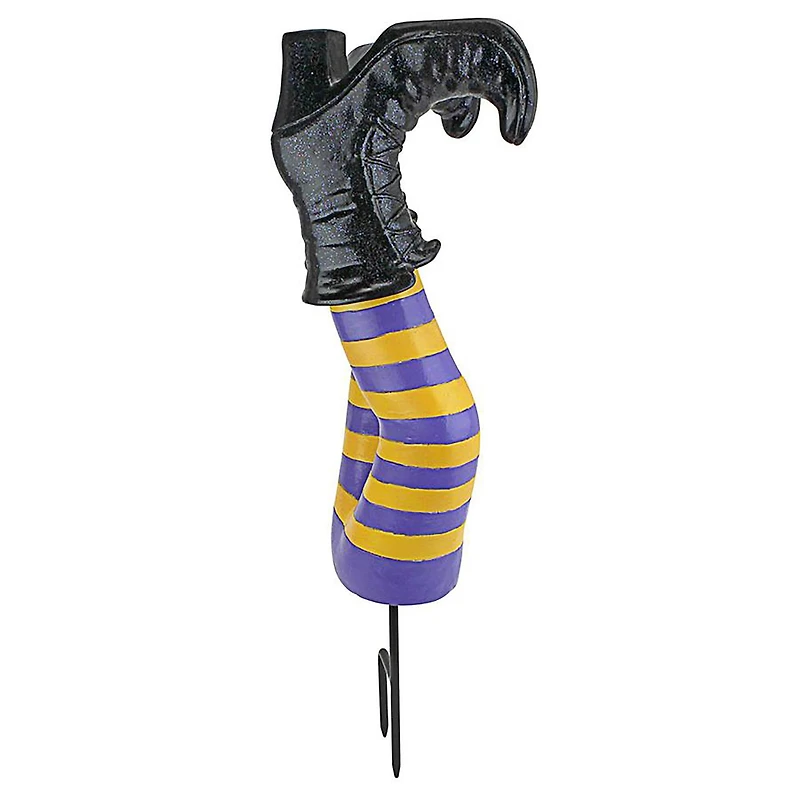 Design Toscano 16.5" Crash Landing Wicked Witch Legs Garden Stake Statue