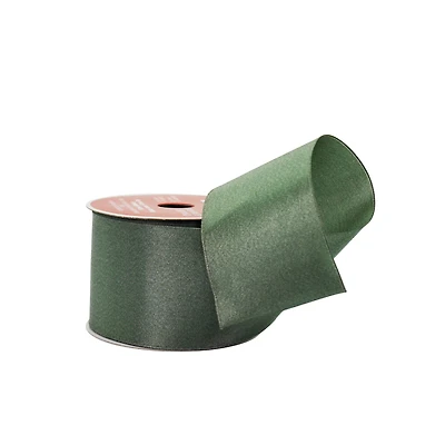 2.5" x 20ft. Sage Wired Sateen Ribbon by Celebrate It®