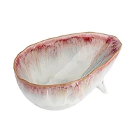 Hello Honey® 6.5" Berry Stoneware Footed Bowl