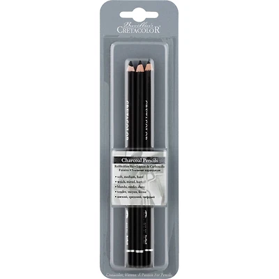 12 Pack: Cretacolor Charcoal Pencil Set