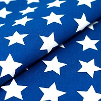 SINGER Patriotic Navy Stars Cotton Fabric
